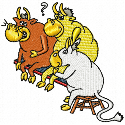 Cows Embroidery Design 1 Cows Embroidery Design 1